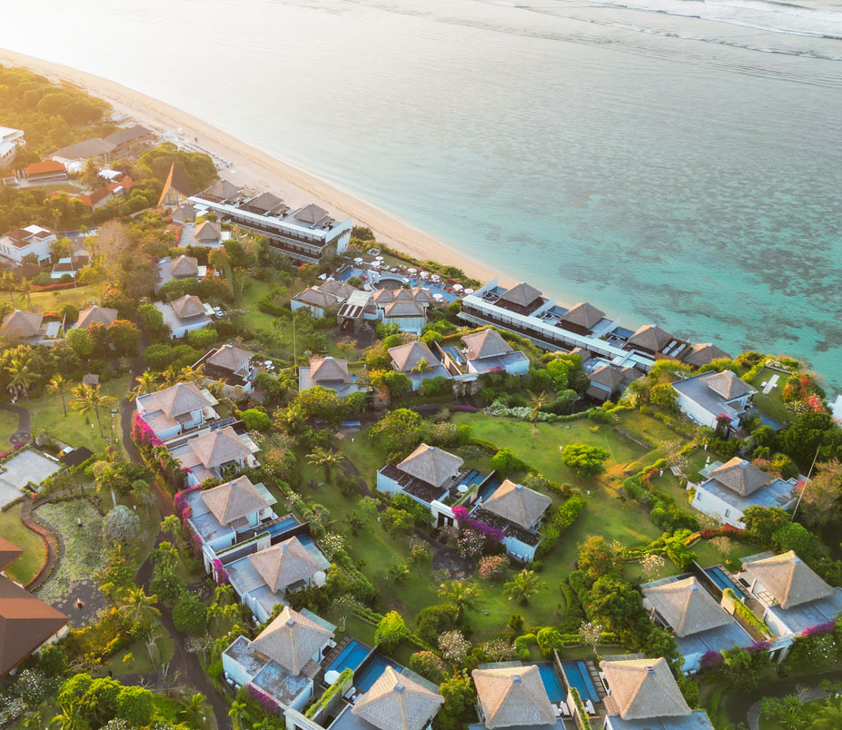 view of samabe suites and villas clifftop beachfront resort with beach access